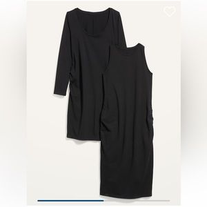 Maternity 2 pack Jersey Knot Bodycon Dresses